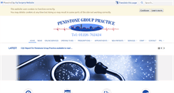 Desktop Screenshot of penistonegrouppractice.co.uk